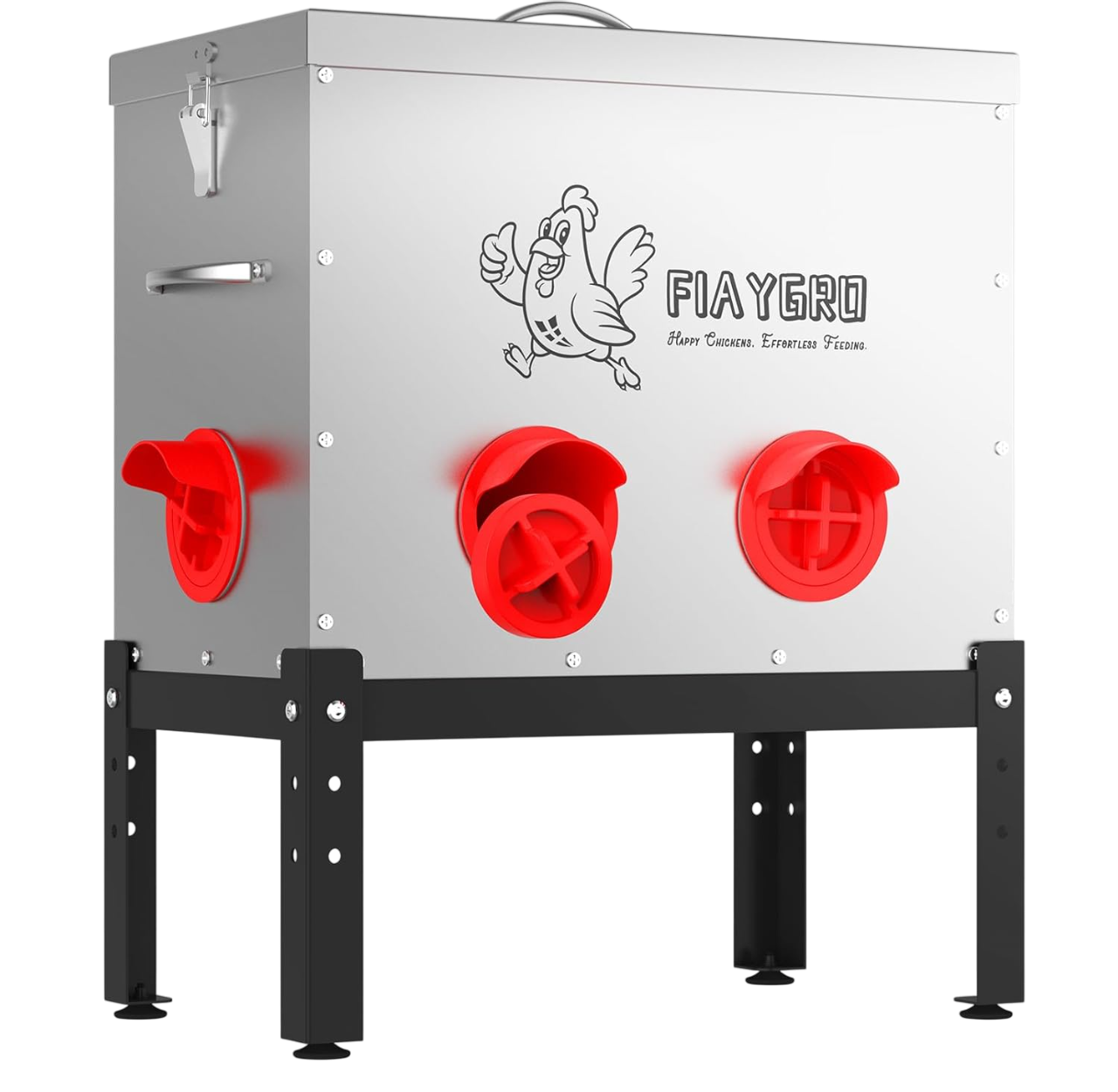 40 LB Large Automatic Chicken Feeder 6 Port