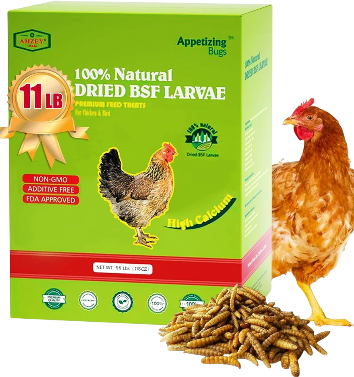 Dried Black Soldier Fly Larva - 11 lbs by Don Roberto